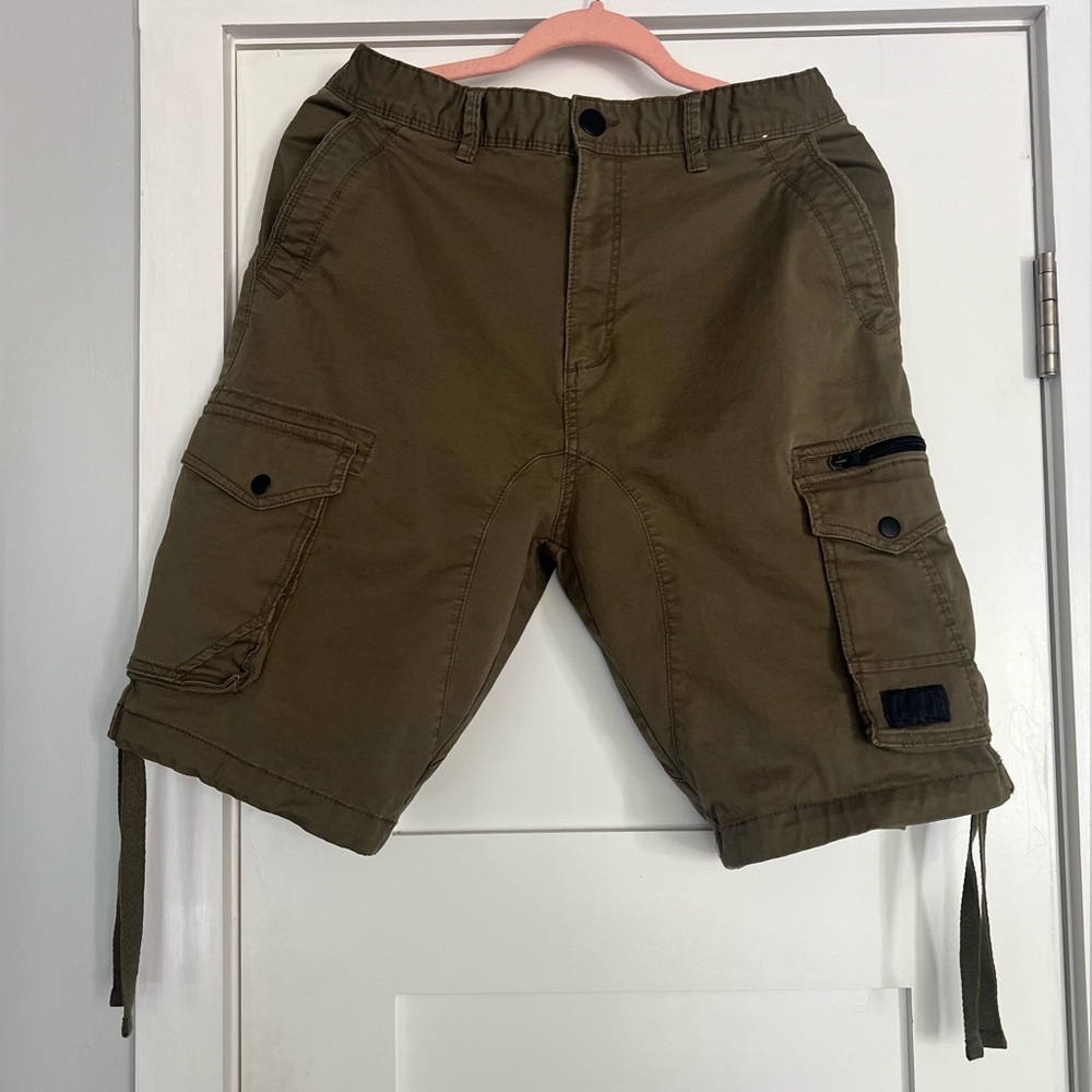 Men's Denim & Co. Olive Cargo Shorts~Size 36